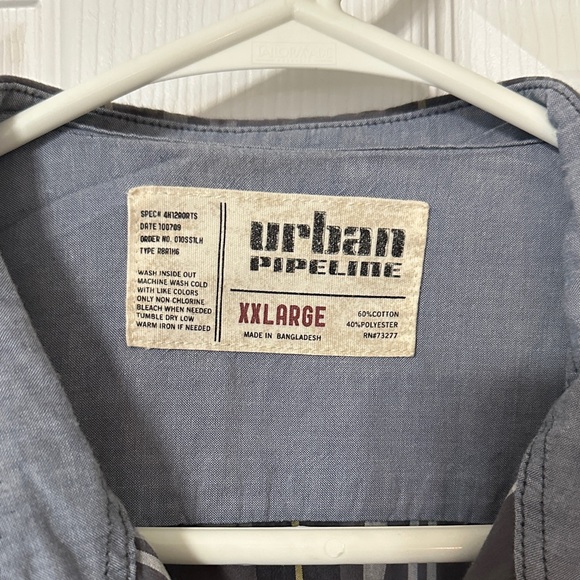 Urban Pipeline Gray Button-Up Shirt - Picture 2 of 5